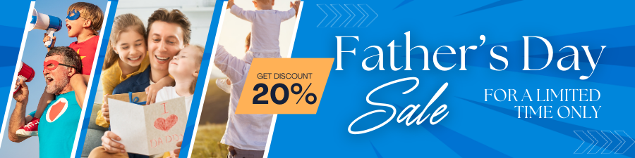 Fathers Day Sale 20 % off in USA