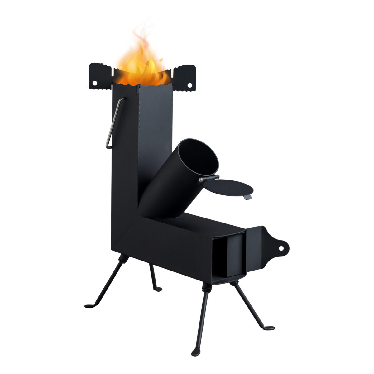 Black Wrought Iron Panels, Camping Stove - Image 10