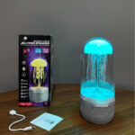 Night Lamp Jellyfish Bluetooth Speaker – Small LED Mood Light with Soothing Ocean Effects for Bedroom & Kids