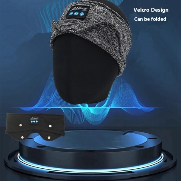 Bluetooth Sleep Headband with Eye Mask – Wireless Music Headset for Sleeping & Relaxation.
