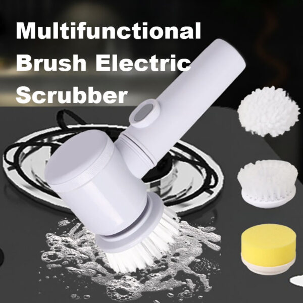 Electric Kitchen Scrubber Brush – Rechargeable Multifunctional Cleaning Tool for Dishes, Stove, Range Hood & More