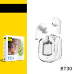 Bluetooth Headset Mini Transparent TWS with Digital Display, ENC Noise Reduction, Wireless Sports Earbuds for Music. - Image 2