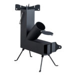 Black Wrought Iron Panels, Camping Stove - Image 5