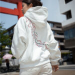 European And American Autumn And Winter Cherry Blossom Hooded Sweater Men And Women Street Hip Hop Retro - Image 6
