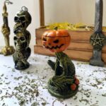 Halloween Pumpkin Candlestick – Spooky Resin Tabletop Decoration for Halloween Parties & Home Décor - Image 3