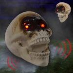 Animated Floating Skeleton – Realistic Halloween Skull with Scary Sounds & Spooky Movement for Haunted House Decor - Image 8