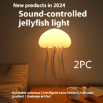 Jellyfish Mood Lamp LED Jellyfish Night Light Portable Jellyfish Lamp Jellyfish Decorations Smart Table Lamp For Bedside Desk - Image 6