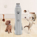 Pet Nail Trimmer for Cats and Dogs – Quiet, Safe, and Efficient Claw Grooming Tool (USB Rechargeable)