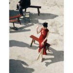 Long Women's Dress Embroidered Improved Cheongsam Expensive For Red Bamboo - Image 2