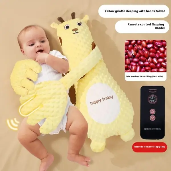 Pillow for Baby Sleep – Remote-Controlled Soothing Hand Plush | Cartoon Comfort for Infants & Toddlers