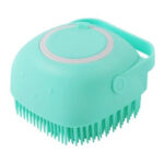 Silicone Dog Bath & Grooming Gloves – Pet Massage Brush with Shampoo Dispenser for Dogs & Cats – Easy Cleaning & Shedding Tool. - Image 5