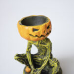 Halloween Pumpkin Candlestick – Spooky Resin Tabletop Decoration for Halloween Parties & Home Décor - Image 5