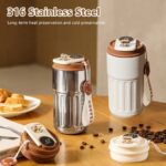SmartThermos – 450ml Stainless Steel Insulated Travel Mug with Digital Temperature Display | Hot & Cold Vacuum Flask