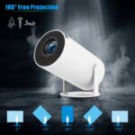 HY300 Pro Portable Mini Projector – Home Theater Entertainment |  WiFi Bluetooth Support - Image 4