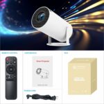 HY300 Pro Portable Mini Projector – Home Theater Entertainment |  WiFi Bluetooth Support - Image 5