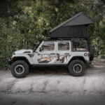 Roof Top Tent Hardshell Rooftop Tent For Van SUV Truck Car Overland Tent Camping For 2-3 Person With Ladder - Image 4